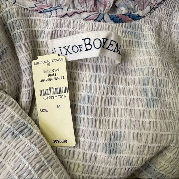 NEW Alix of Bohemia Erin Blue Valentine Midi Dress Medium - Picture 8 of 12